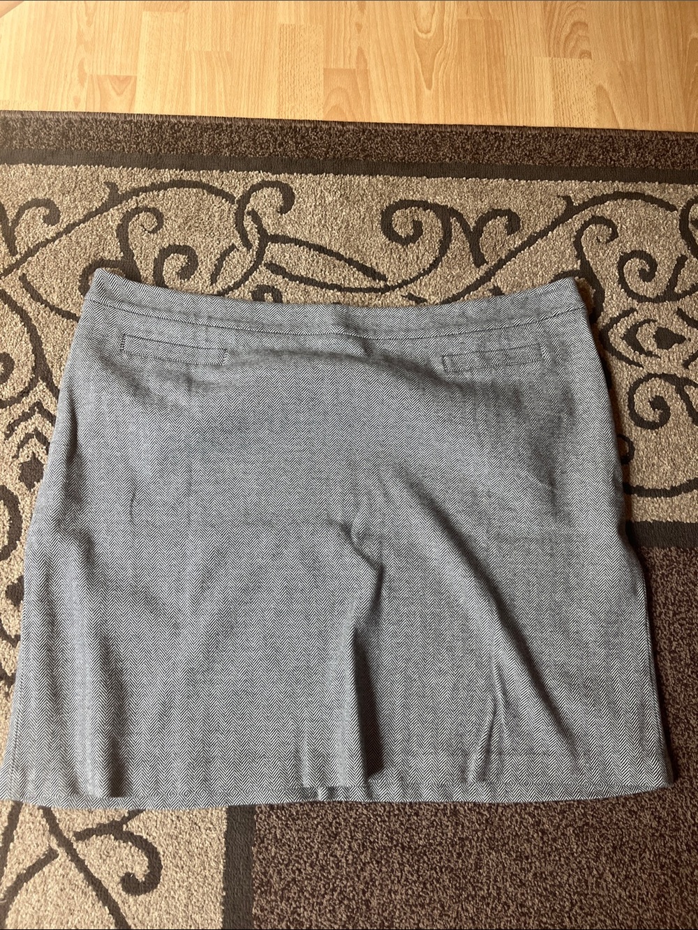 Talbots Gray Textured Pencil Skirt